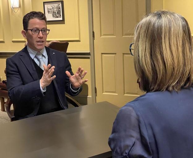 Bradley Meeting With Client